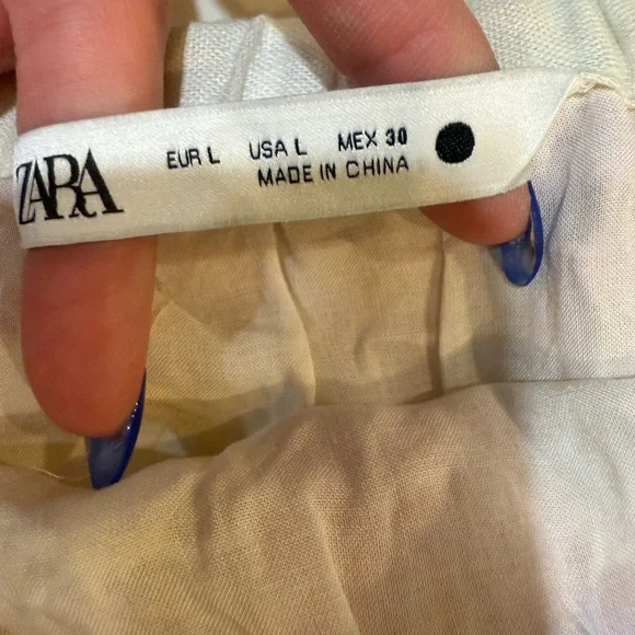 ZARA Floral Crochet Retro Mini Skirt - Picture 3 of 3